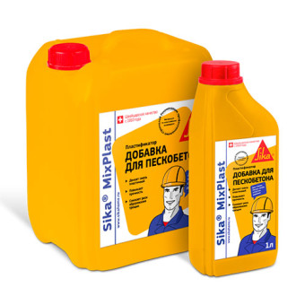 Суперпластификатор Sika MixPlast для стяжек из пескобетонов 5 л Суперпластификатор Sika MixPlast для стяжек из пескобетонов 5 л