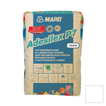 Клей для плитки и камня Mapei Adesilex P7 белый 25 кг