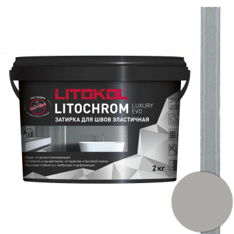 Затирка Litokol Litochrom Luxury EVO LLE.105 серебристо-серая 2 кг