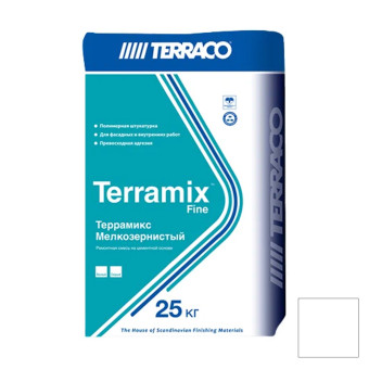 Штукатурка цементная Terraco Terramix Fine белый 25 кг