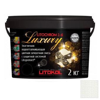 Затирка Litokol Litochrom 1-6 Luxury C.00 белая 2 кг