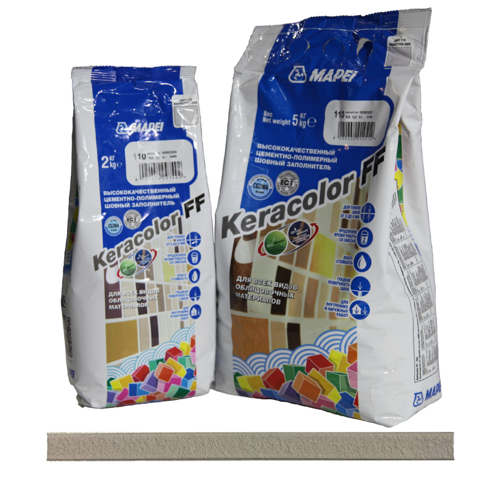 Затирка Mapei Keracolor FF № 110 Манхэттен 5 кг купить по низкой цене в Москве