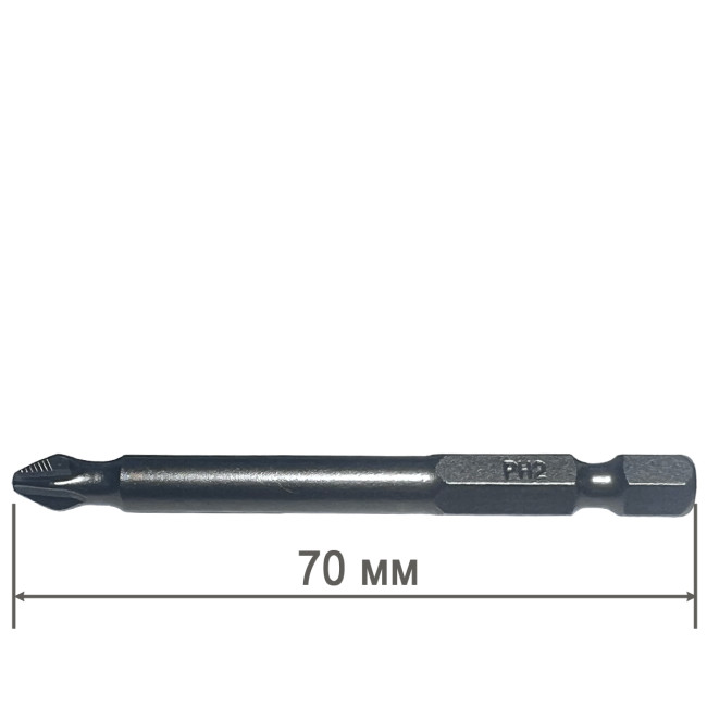 Биты намагниченные D.BOR Magnetic E 6.3 PH2 70 мм 10 шт арт.D11-DMAPH02070010 бита для шуруповерта купить в Москве