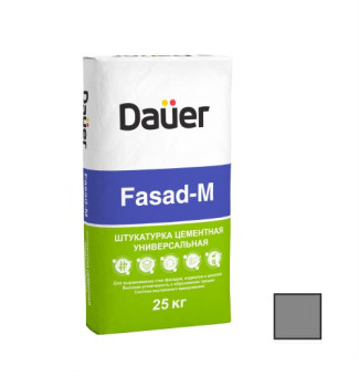 Штукатурка Dauer Fasad-M универсальная серая 25 кг Штукатурка Dauer Fasad-M универсальная серая 25 кг
