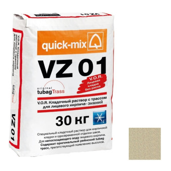 Кладочный раствор Quick-mix VZ 01 Зимний B светло-бежевый 30 кг Кладочный раствор Quick-mix VZ 01 Зимний B светло-бежевый 30 кг