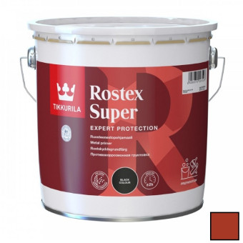 Грунтовка Tikkurila Rostex Super противокоррозионная красно-коричневая 3 л Грунтовка Tikkurila Rostex Super противокоррозионная красно-коричневая 3 л