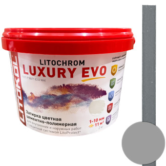 Затирка Litokol Litochrom Luxury EVO LLE.110 стальная серая 2 кг