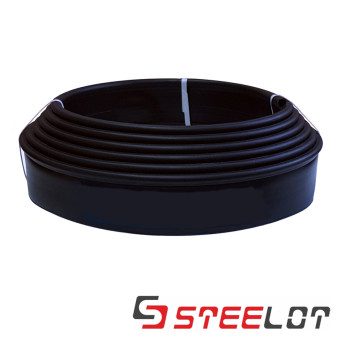 Пластиковый бордюр STEELOT Кантри 10000х20х110 мм чёрный