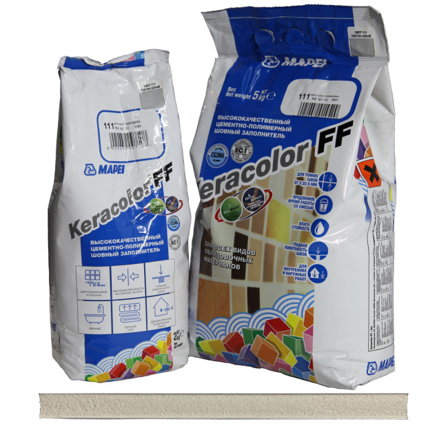 Затирка Mapei Keracolor FF №111 светло-серая 5 кг купить по низкой цене ...