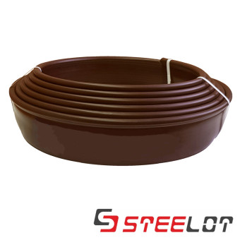 Пластиковый бордюр STEELOT Кантри 10000х20х110 мм коричневый