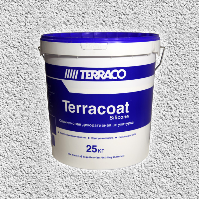 Декоративная фасадная силиконовая штукатурка Terraco Terracoat Sahara Sil "шуба" (2,0 мм) 25 кг