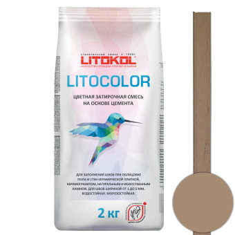 Затирка Litokol Litocolor L.25 коричневая 2 кг