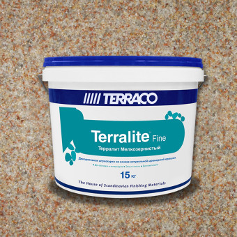 Декоративная штукатурка Terraco Terralite Fine мелкозернистая 16-F 15 кг