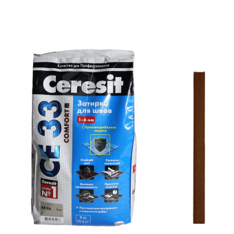 Затирка Ceresit CE 33 Comfort №58 темно-коричневая 5 кг