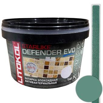 Затирка Litokol Starlike Defender Evo S.410 verde smeraldo 1 кг