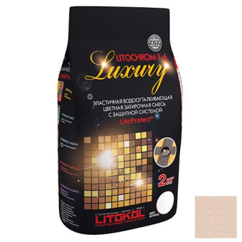 Затирка цементная Litokol Litochrom 1-6 Luxury C.130 песочная пакет 2 кг Затирка цементная Litokol Litochrom 1-6 Luxury C.130 песочная пакет 2 кг