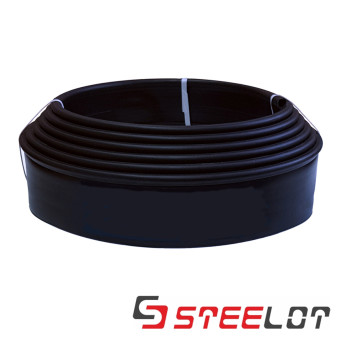 Пластиковый бордюр STEELOT Макси Кантри 10000х20х140 мм чёрный