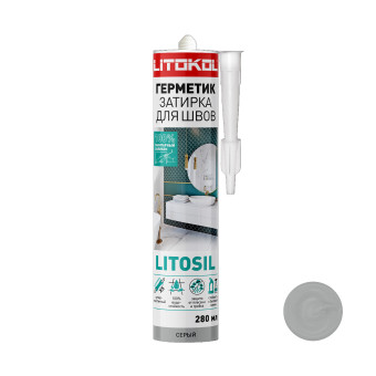 Герметик Litokol Litosil санитарный серый 280 мл