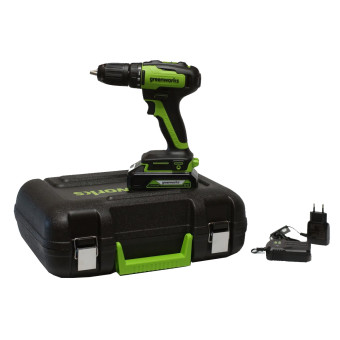 Дрель-шуруповёрт аккумуляторная Greenworks GD24DD35K2 (арт. 3704007UA)