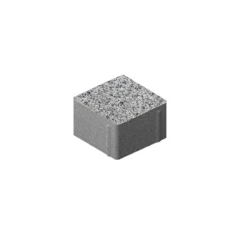 Тротуарная плитка Steingot Квадрат Granit Premium Fumo Bello 100х100 мм толщина 60 мм