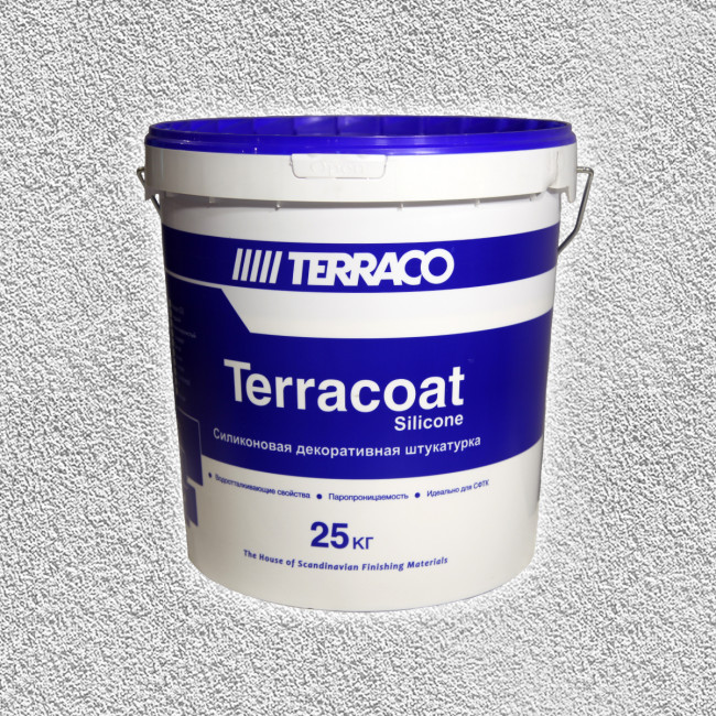 Силиконовая штукатурка Terraco Terracoat Granule Sil "шуба" (1,5 мм) 25 кг фактура колеровка