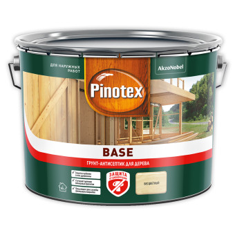 Грунт-антисептик Pinotex Base для дерева 9 л Грунт-антисептик Pinotex Base для дерева 9 л