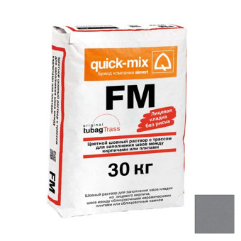 Затирка Quick-mix FM T. стально-серая 30 кг
