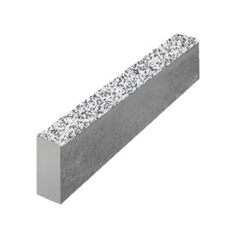 Бордюр бетонный тротуарный Выбор Стоунмикс бело-черный 1000х200х80 мм