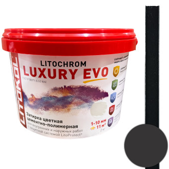 Затирка Litokol Litochrom Luxury EVO LLE.145 чёрный уголь 2 кг