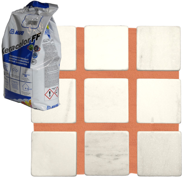 Затирка для плитки Mapei Keracolor FF №140 красный коралл Мапей Кераколор ФФ фасовка 5 кг купить 