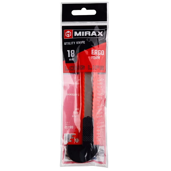 Нож сегментный MIRAX со сдвижным фиксатором 18 мм, арт. 09125