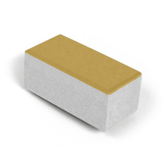 Брусчатка Нобетек 2П8Ф ч/п белый цемент желтая 200х100х80 мм