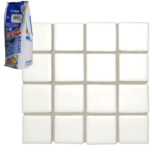 Затирка Mapei Ultracolor Plus №111 светло серая Мапей Ультраколор Плюс фасовка 2 кг купить 