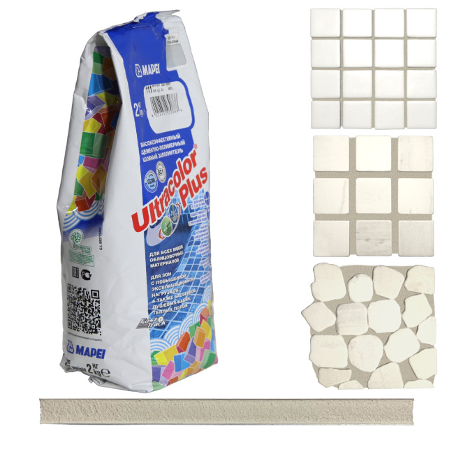 Затирка Mapei Ultracolor Plus №111 светло серая Мапей Ультраколор Плюс фасовка 2 кг купить 