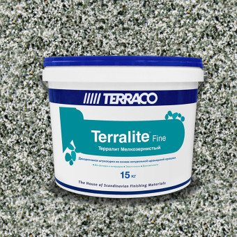 Декоративная штукатурка Terraco Terralite Fine мелкозернистая 53-F 15 кг