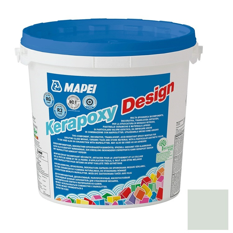 Затирка Mapei Kerapoxy Design №103 белая луна 3 кг  по низкой .