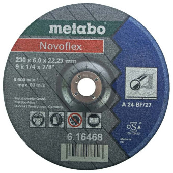 Круг обдирочный по металлу Metabo Novoflex 230x6.0x22.23 мм (арт. 616468000)
