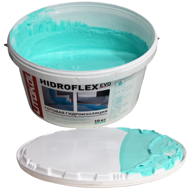 Гидроизоляция Litokol Hidroflex эластичная полимерная 5 кг Литокол Гидрофлекс 5 кг голубая