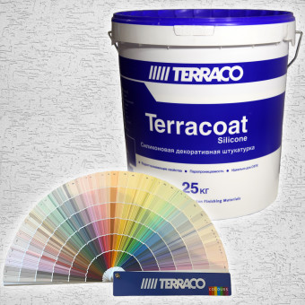 Декоративная штукатурка Terraco Terracoat XL Sil "короед" (1,0 мм) 25 кг