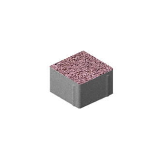 Тротуарная плитка Steingot Квадрат Granit Premium Rosa Sardo 100х100 мм толщина 60 мм