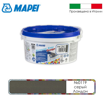 Затирка Mapei Kerapoxy Easy Design №0119 серый Лондон 1.5 кг