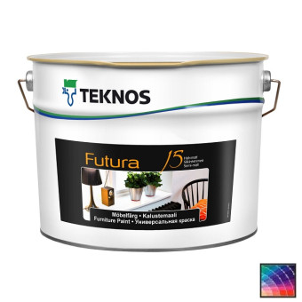 Краска Teknos Futura 15 универсальная база 1 9 л Краска Teknos Futura 15 универсальная база 1 9 л