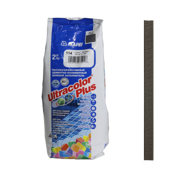 Затирка Mapei Ultracolor Plus №114 антрацит 2 кг