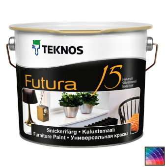 Краска Teknos Futura 15 универсальная база 3 2,7 л Краска Teknos Futura 15 универсальная база 3 2,7 л