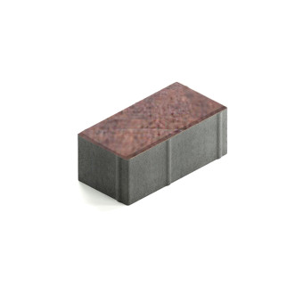 Тротуарная плитка Steingot Прямоугольник 200х100 мм Color Mix Клинкер толщина 80 мм