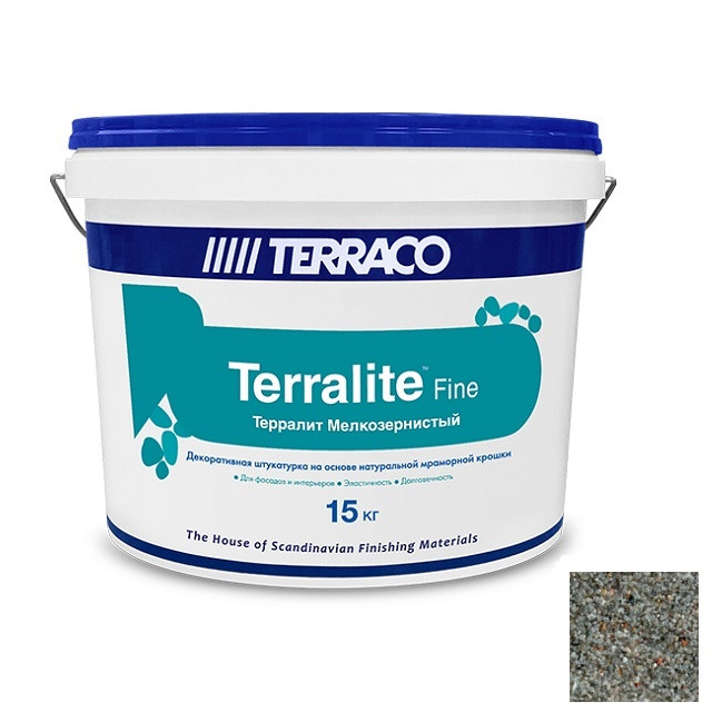 Декоративная штукатурка Terraco Terralite Fine мелкозернистая 92-F 15 кг