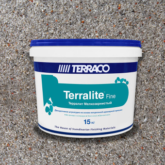 Декоративная штукатурка Terraco Terralite Fine мелкозернистая 92-F 15 кг