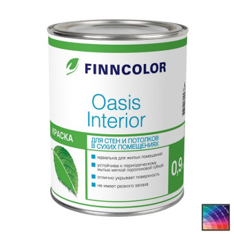Краска Finncolor Oasis Interior для стен и потолков база A 0,9 л