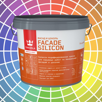 Краска Tikkurila Facade Silicon фасадная база VVA 5 л