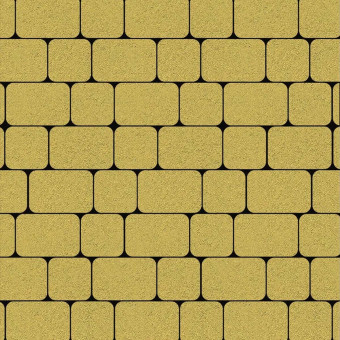 Тротуарная плитка Выбор КЛАССИКО А.1.КО.4 Гладкий Желтый 40 мм